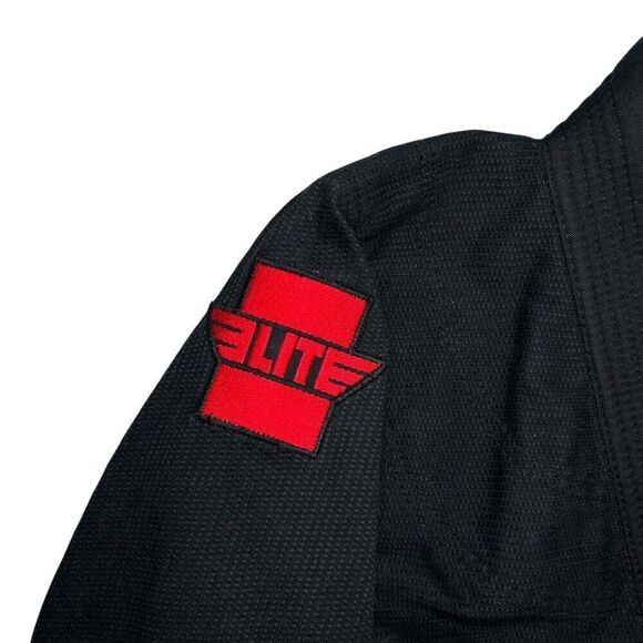 Elite Sports Youth Core Black Brazilian Jiu Jitsu BJJ Gi Jacket - Picture 6 of 14